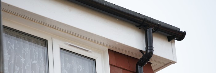 White plastic fascias